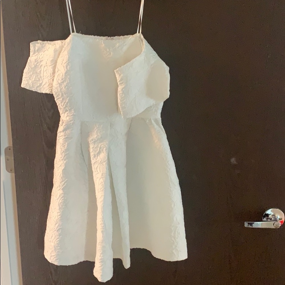 White off the shoulder dress